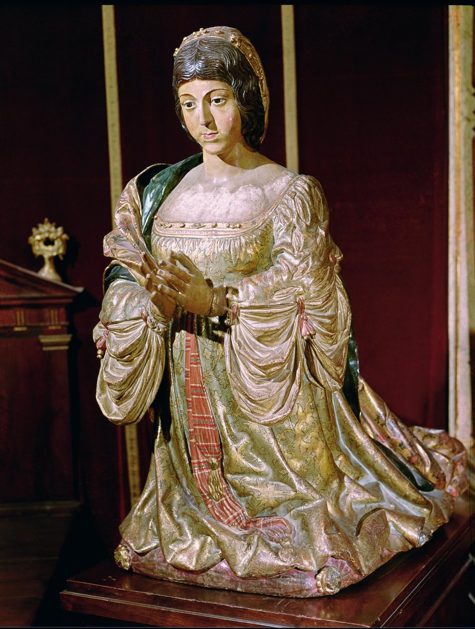 Isabel de Castilla (1451-1504) en oración, 1520-22 de Felipe Bigarny or Vigarny