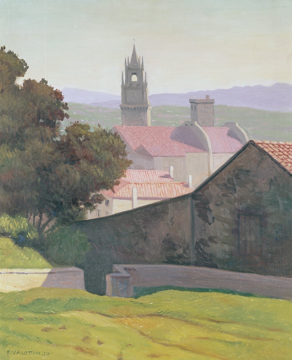 Paisaje con iglesia, 1920 de Felix Edouard Vallotton
