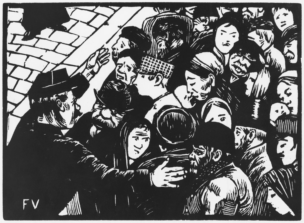La multitud de París, 1892 de Felix Edouard Vallotton
