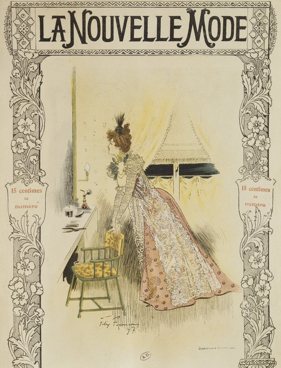 Placa de moda, ilustración de portada de 