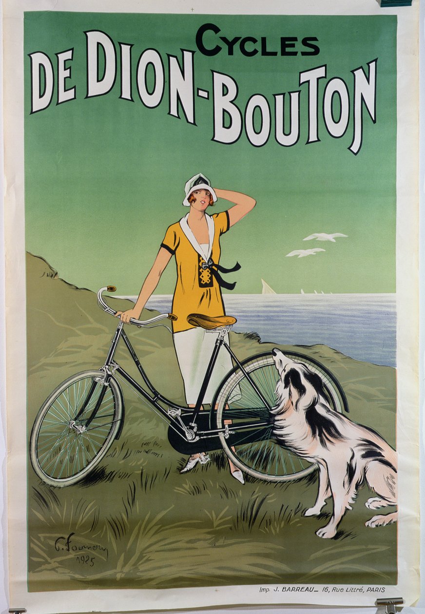Póster anunciando las bicicletas 