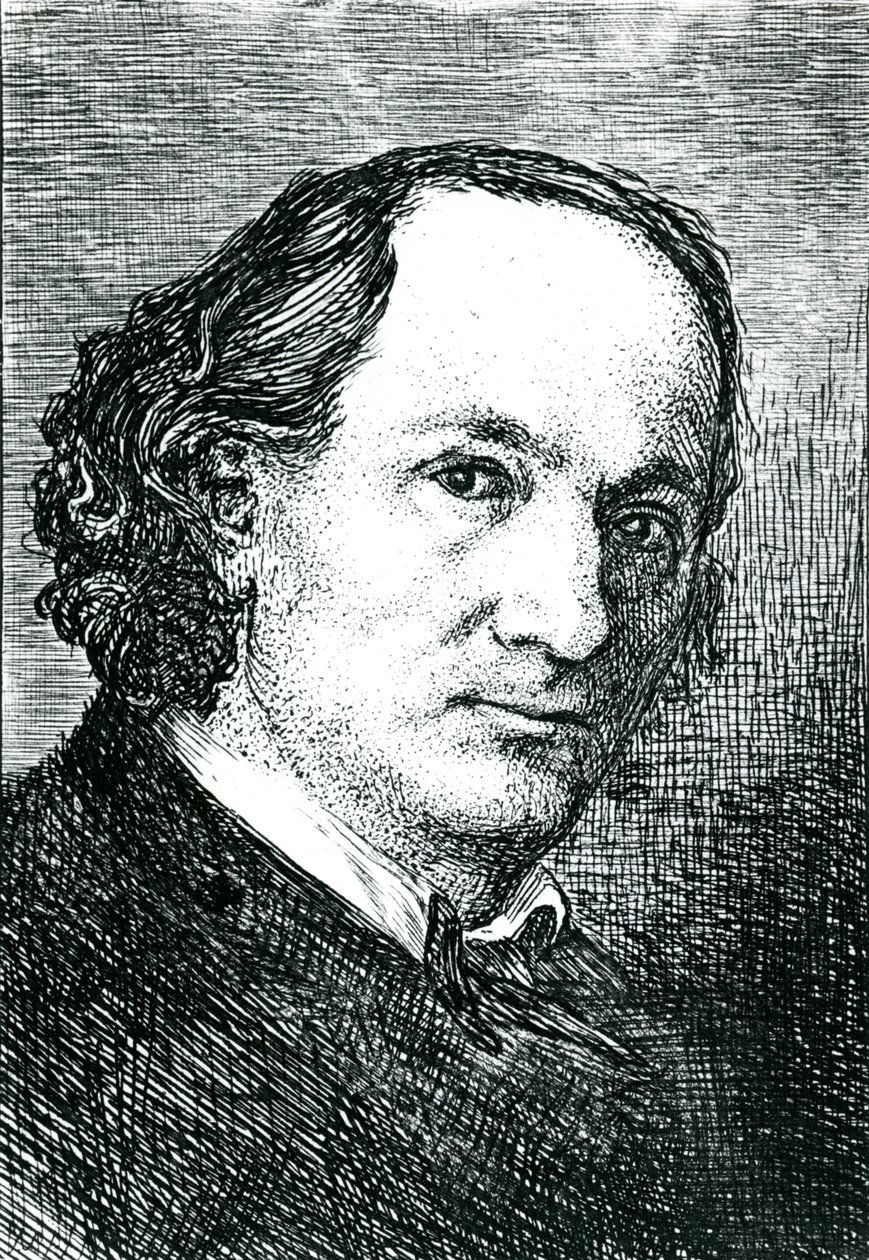 Charles Baudelaire (grabado) (foto en blanco y negro) de Felix (after) Bracquemond