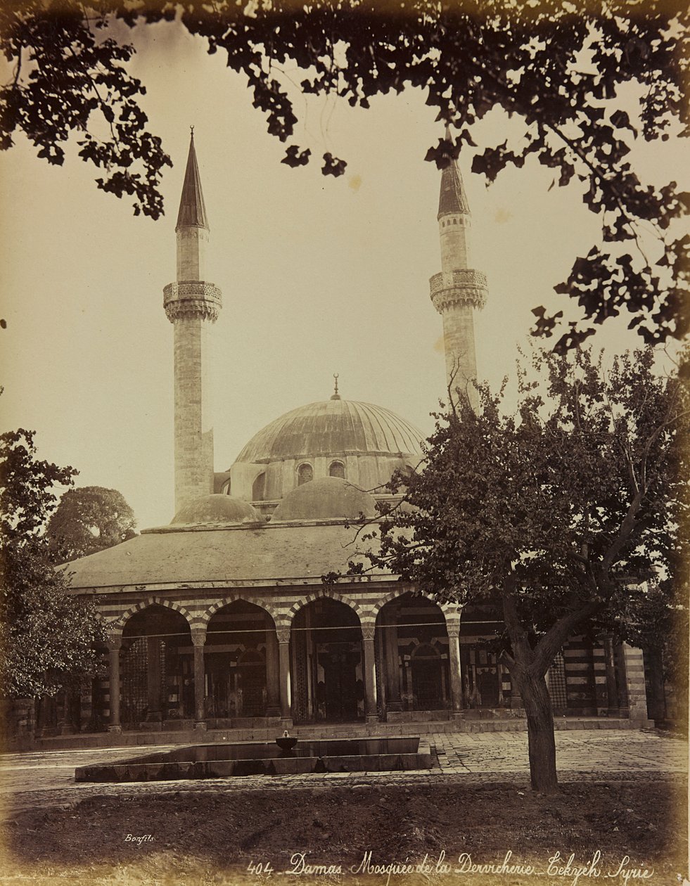 Álbum Damas y Baalbek: Mezquita de Damasco de Félix Bonfils