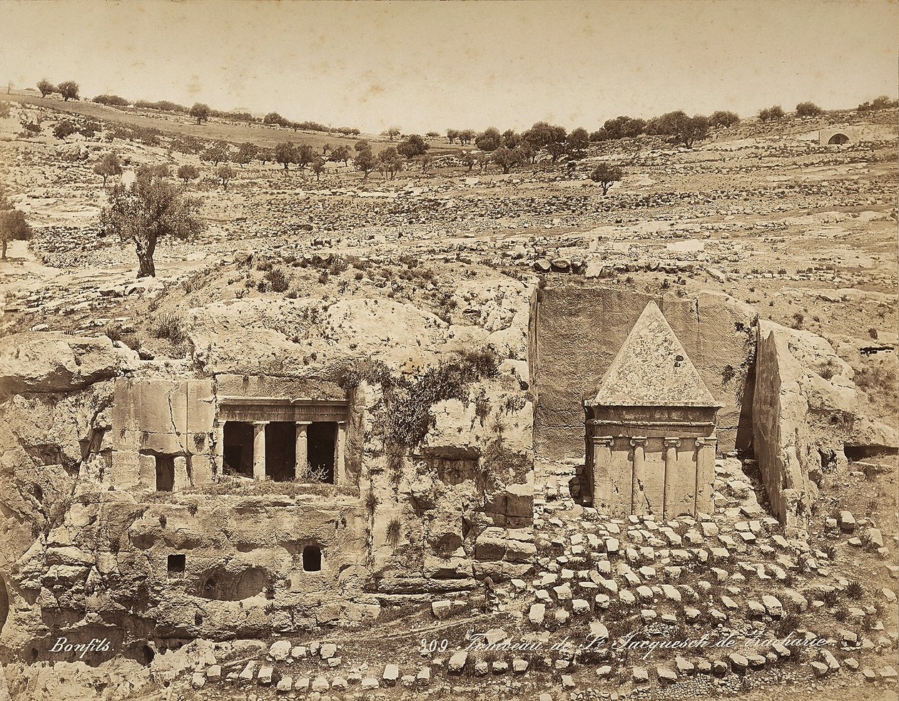 Tumba de San Jerónimo en Palestina de Félix Bonfils