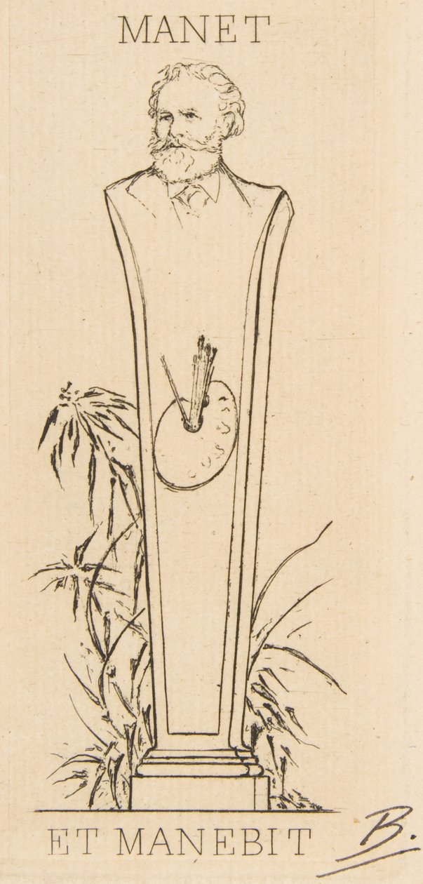 Ex-libris de Manet, 1875 de Felix Bracquemond