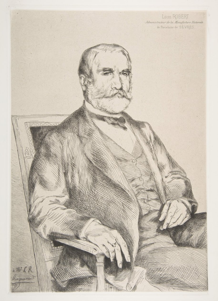 Retrato de Louis Robert, 1873 de Felix Bracquemond