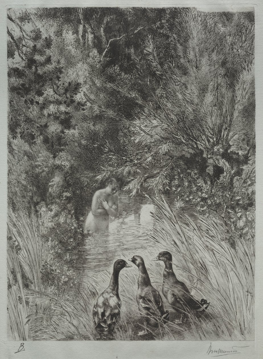 Los patos sorprendidos de Felix Bracquemond