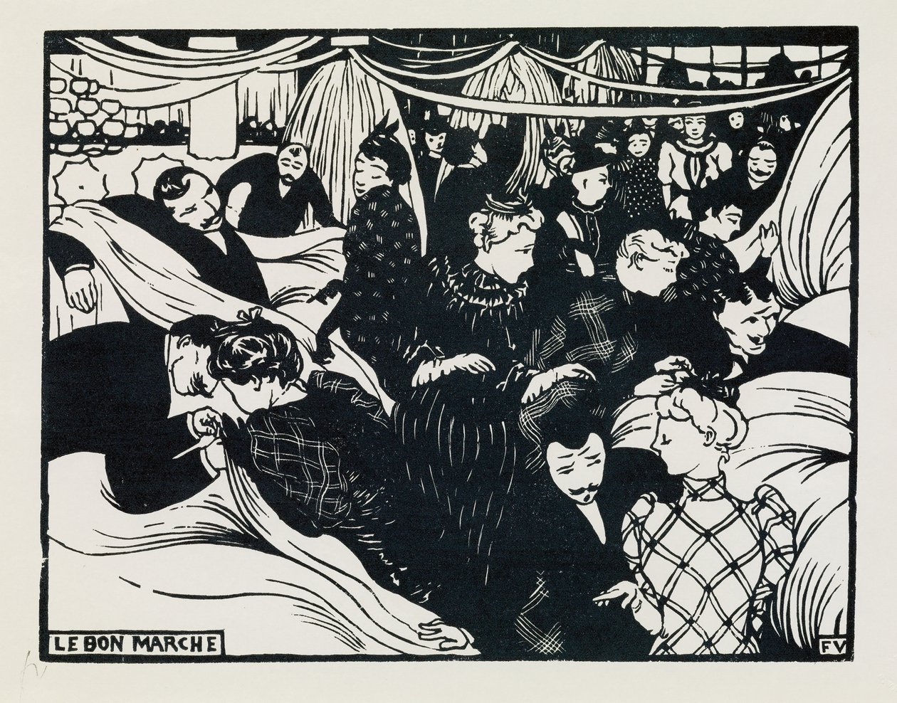 Le Bon Marché de Felix Edouard Vallotton