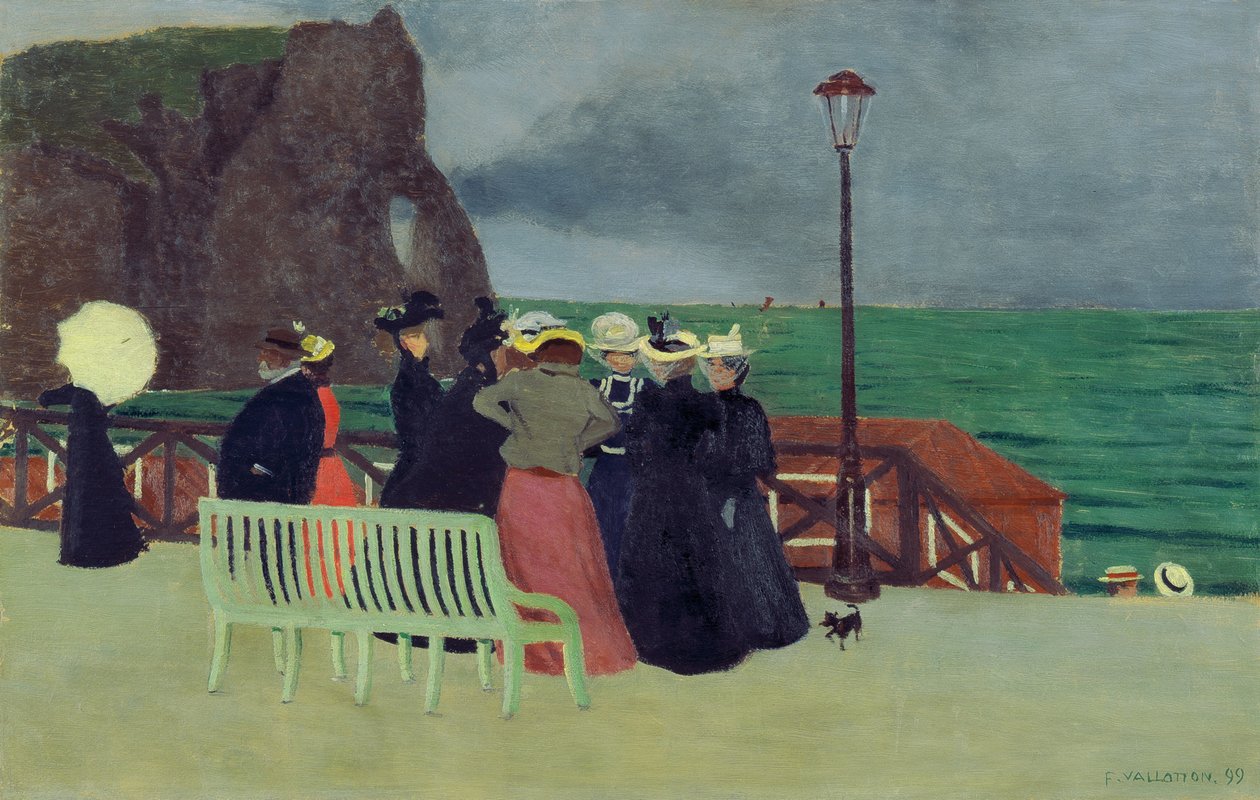 Las tablas en Etretat de Felix Edouard Vallotton