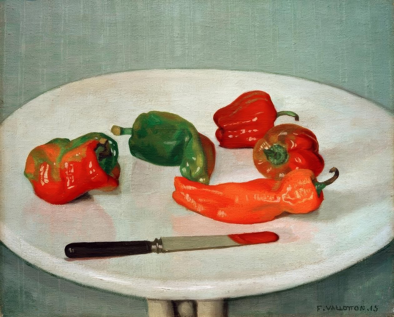Pimientos rojos de Felix Edouard Vallotton