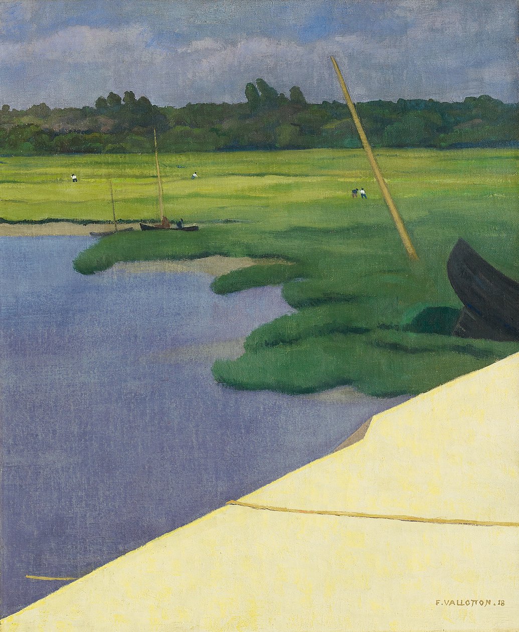 Quai de Berville, 1918 de Felix Edouard Vallotton