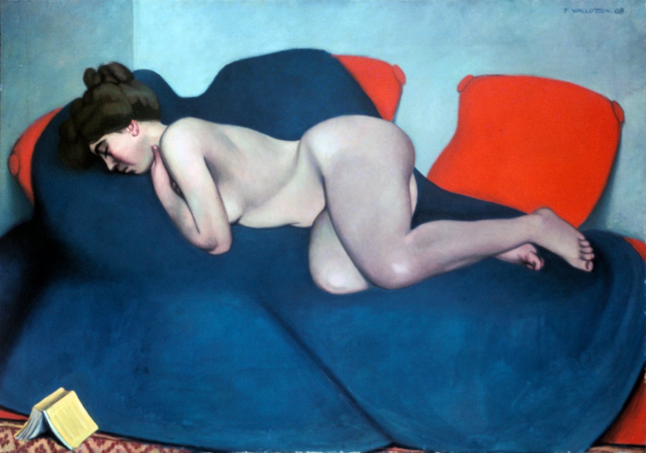 El durmiente, 1908 de Felix Edouard Vallotton