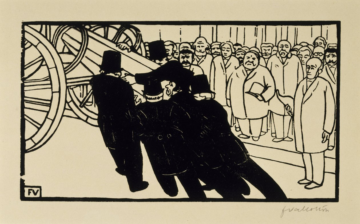 Los Funerarios de Felix Edouard Vallotton