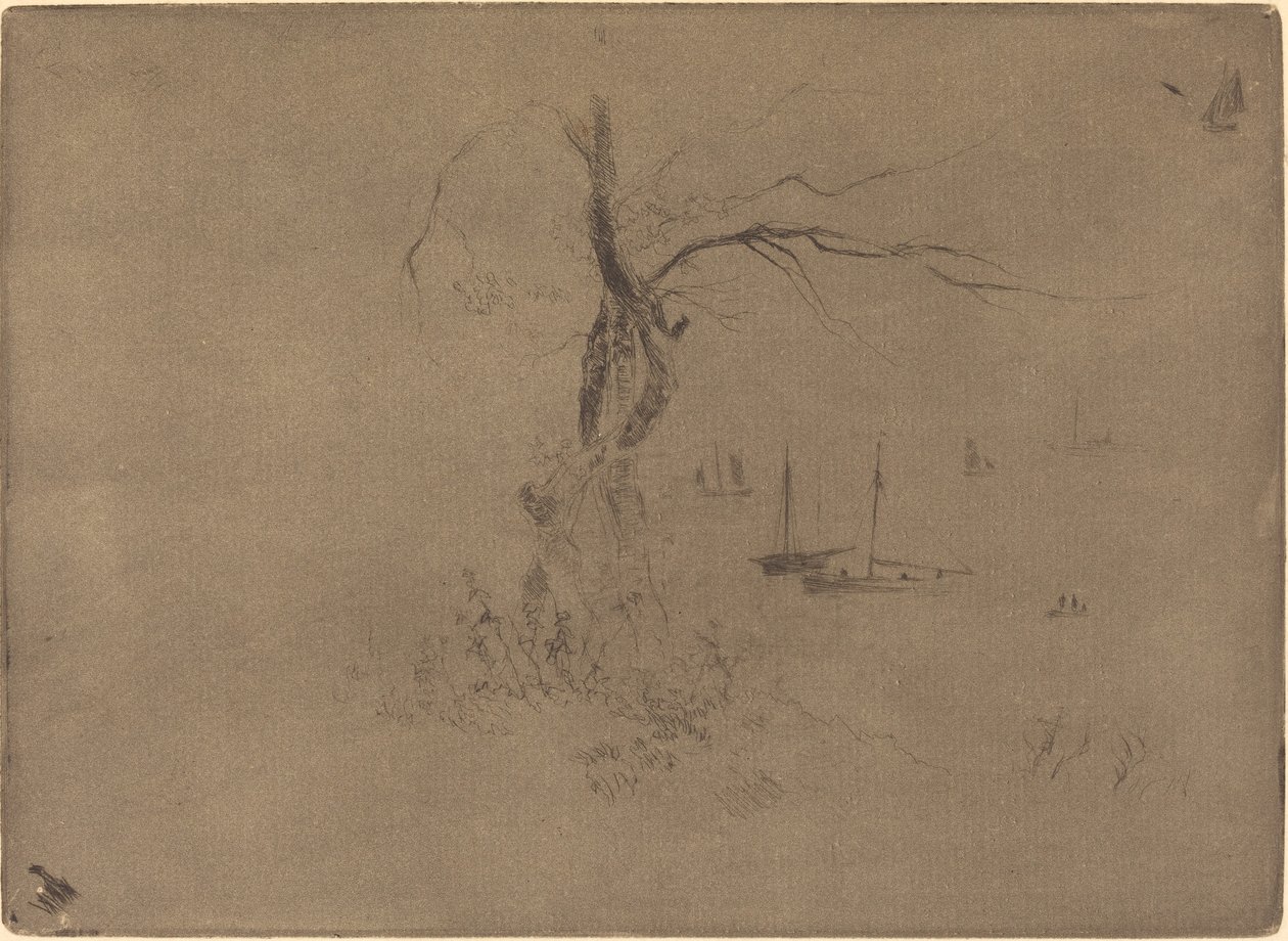 Arbres et Bateaux de Felix Hilaire Buhot