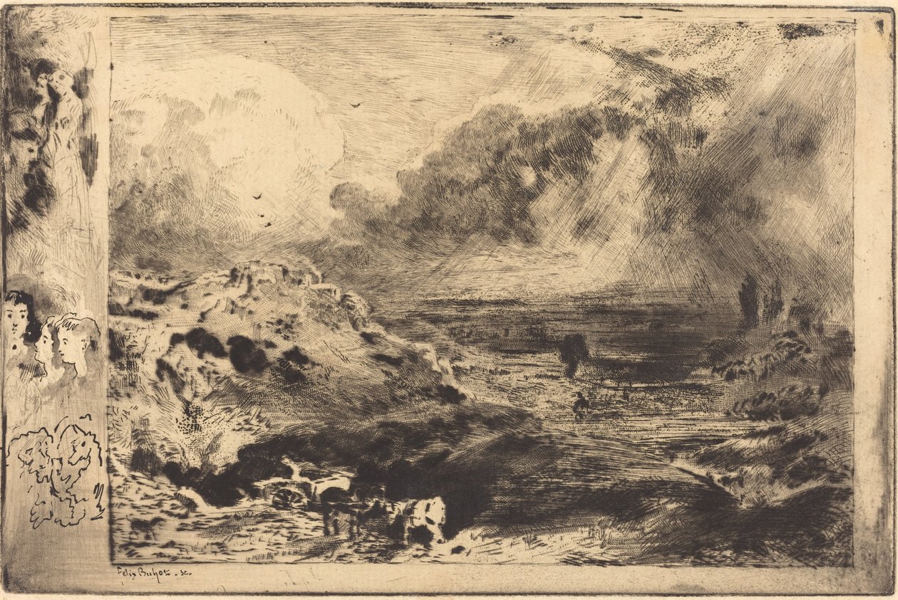 La Tormenta de Felix Hilaire Buhot