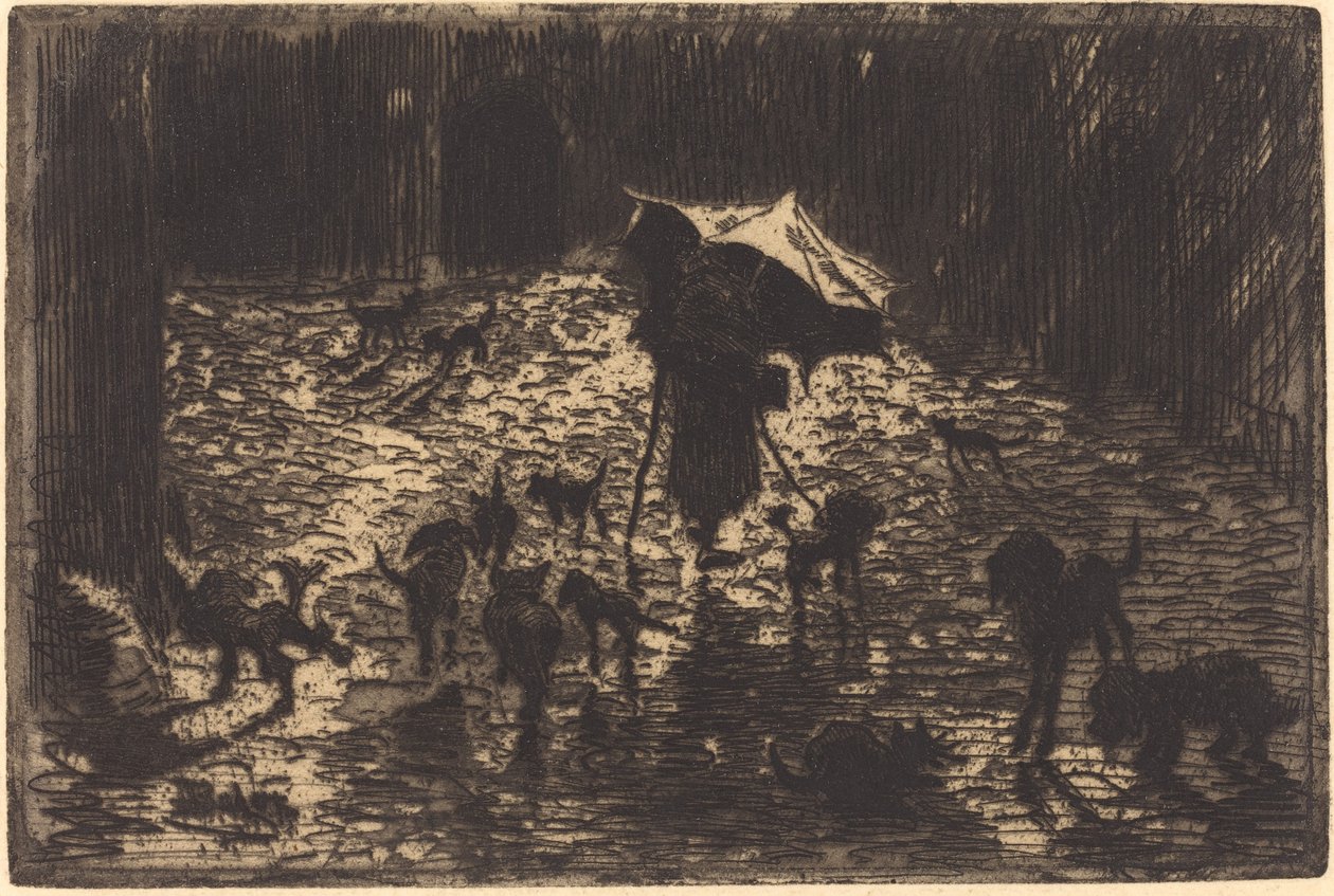 Los Noctámbulos, 1876-1877 de Felix Hilaire Buhot