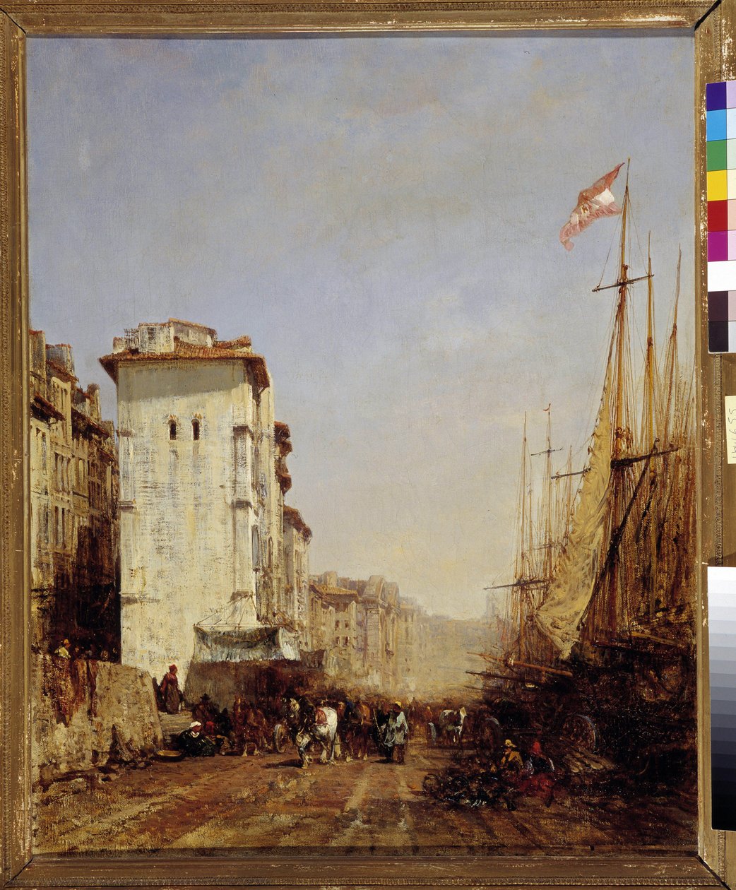 Muelle en Marsella de Félix Ziem