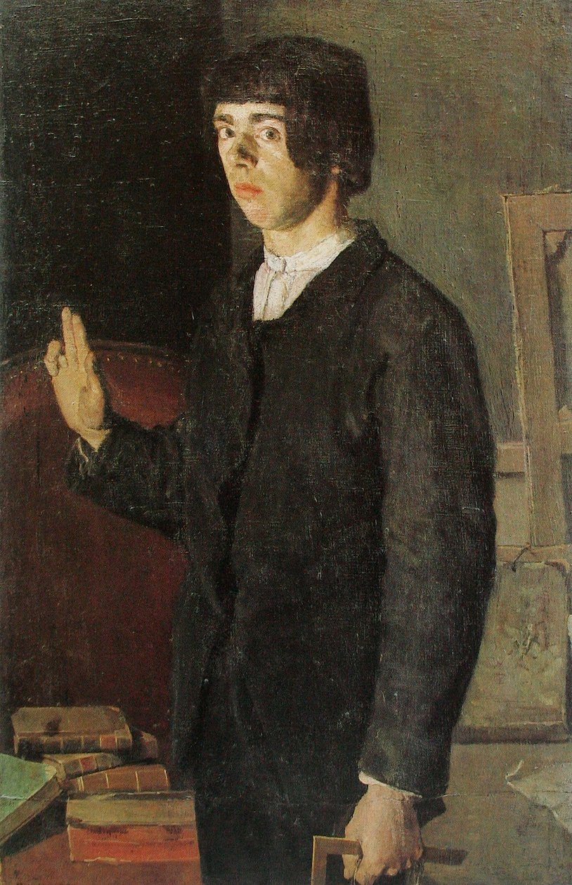 El estudiante, Autorretrato de Ferdinand Hodler