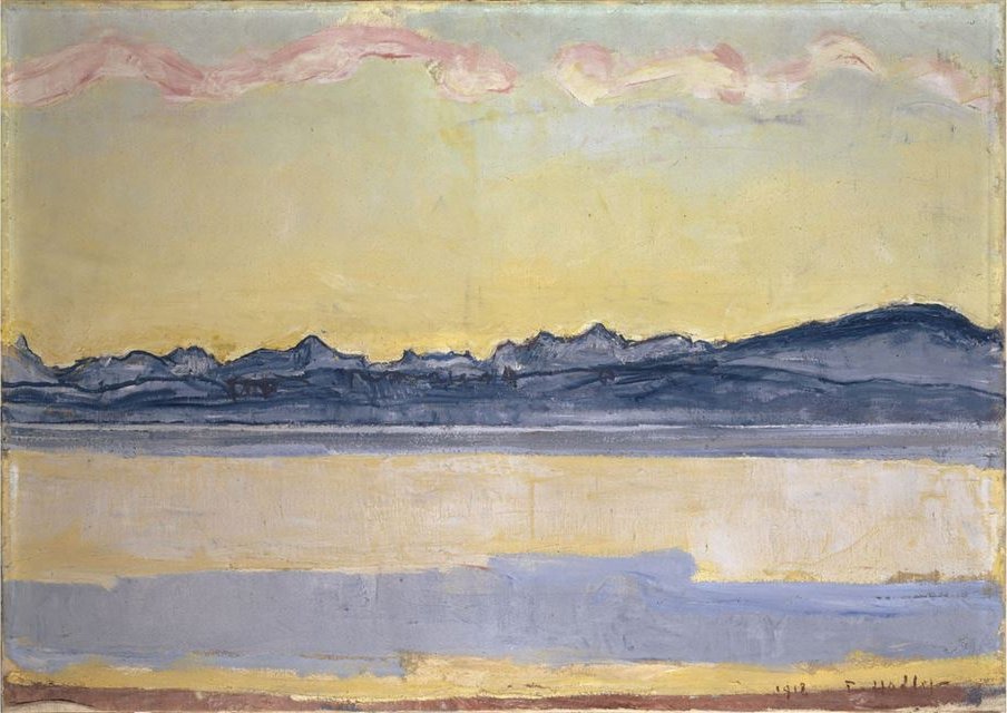 Mont-Blanc con nube rosa de Ferdinand Hodler