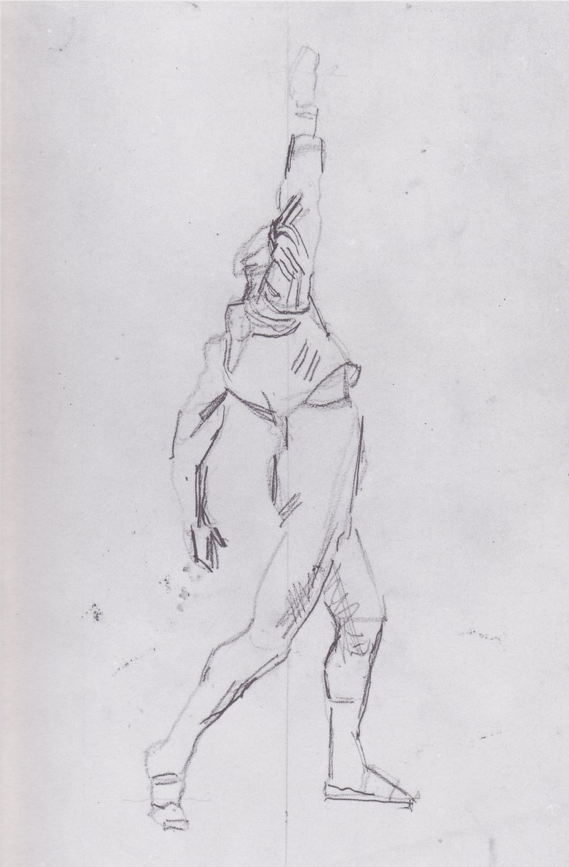 Jurando hacia la derecha de Ferdinand Hodler
