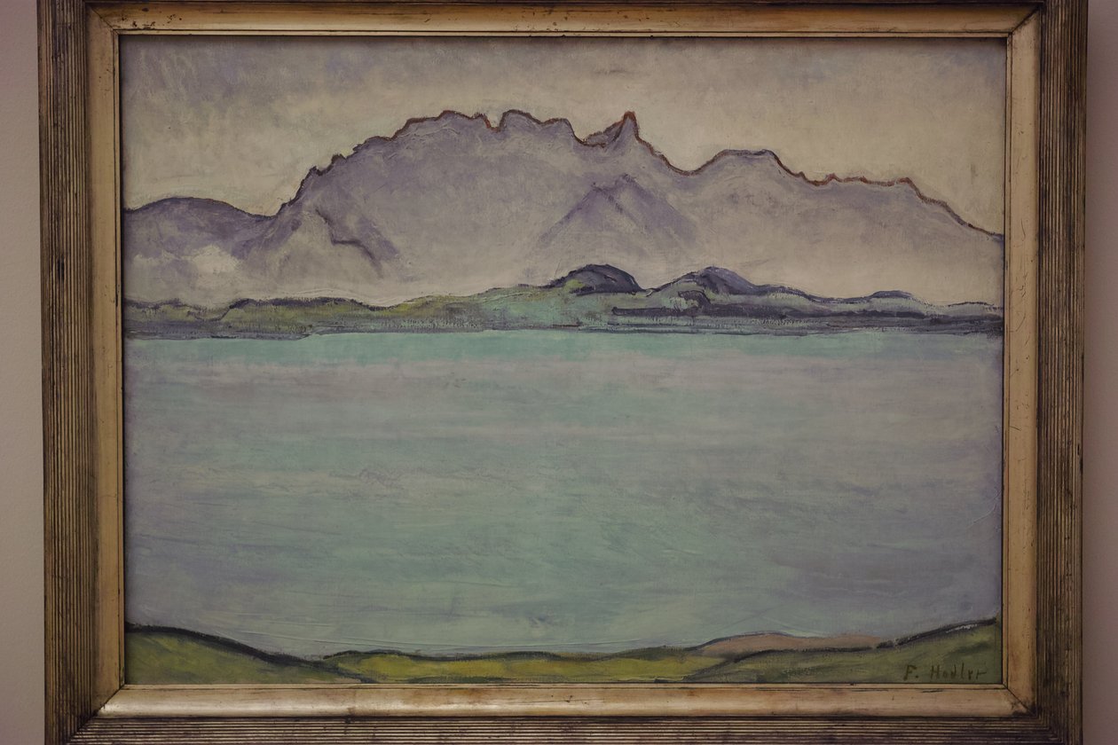 Thunersee con Stockhornkette de Ferdinand Hodler