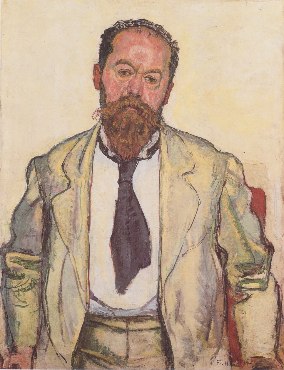 Retrato de Mathias Morhardt de Ferdinand Hodler