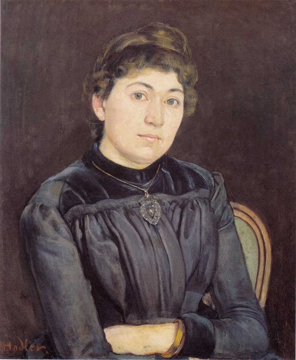 Retrato de una joven mujer de Ferdinand Hodler