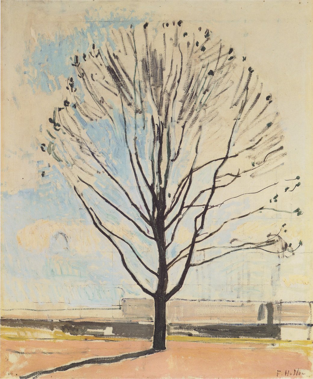 El árbol desnudo de Ferdinand Hodler