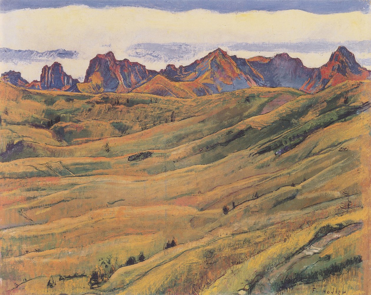La cadena de Gantrisch de Ferdinand Hodler