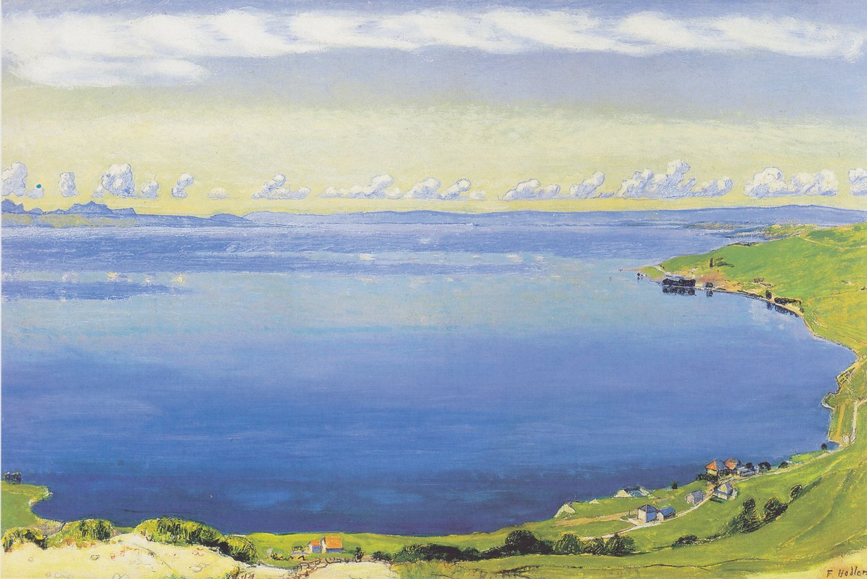 Lago de Ginebra desde Chexbres de Ferdinand Hodler