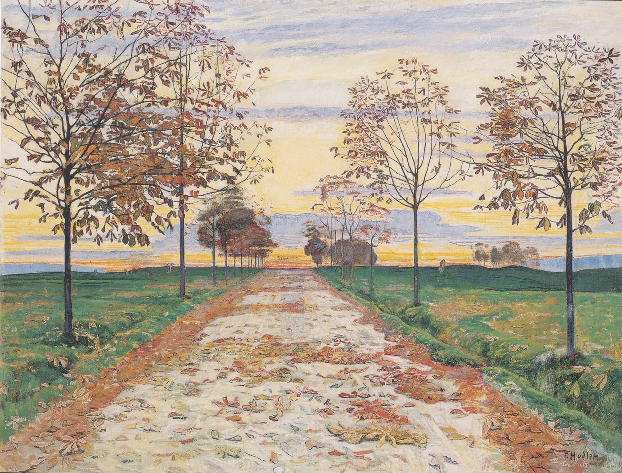 Tarde de otoño de Ferdinand Hodler