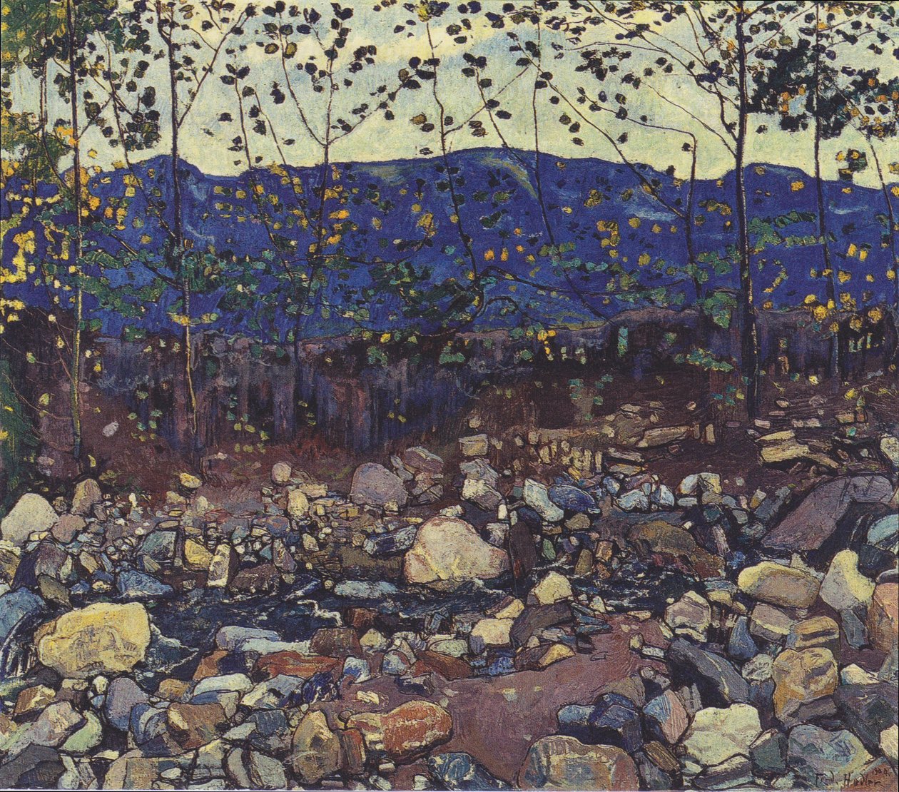 Arroyo de bosque en Leissingen de Ferdinand Hodler
