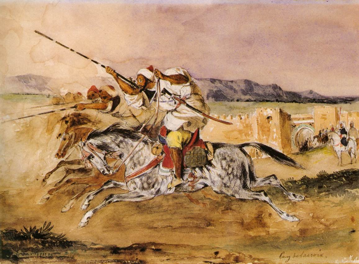 Fantasía árabe de Ferdinand Victor Eugene Delacroix