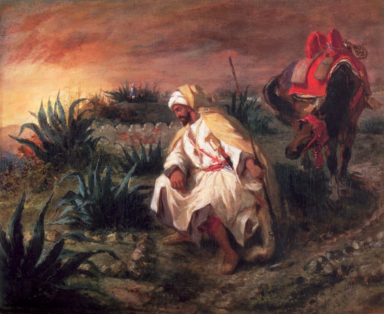 El árabe en la tumba de Ferdinand Victor Eugene Delacroix