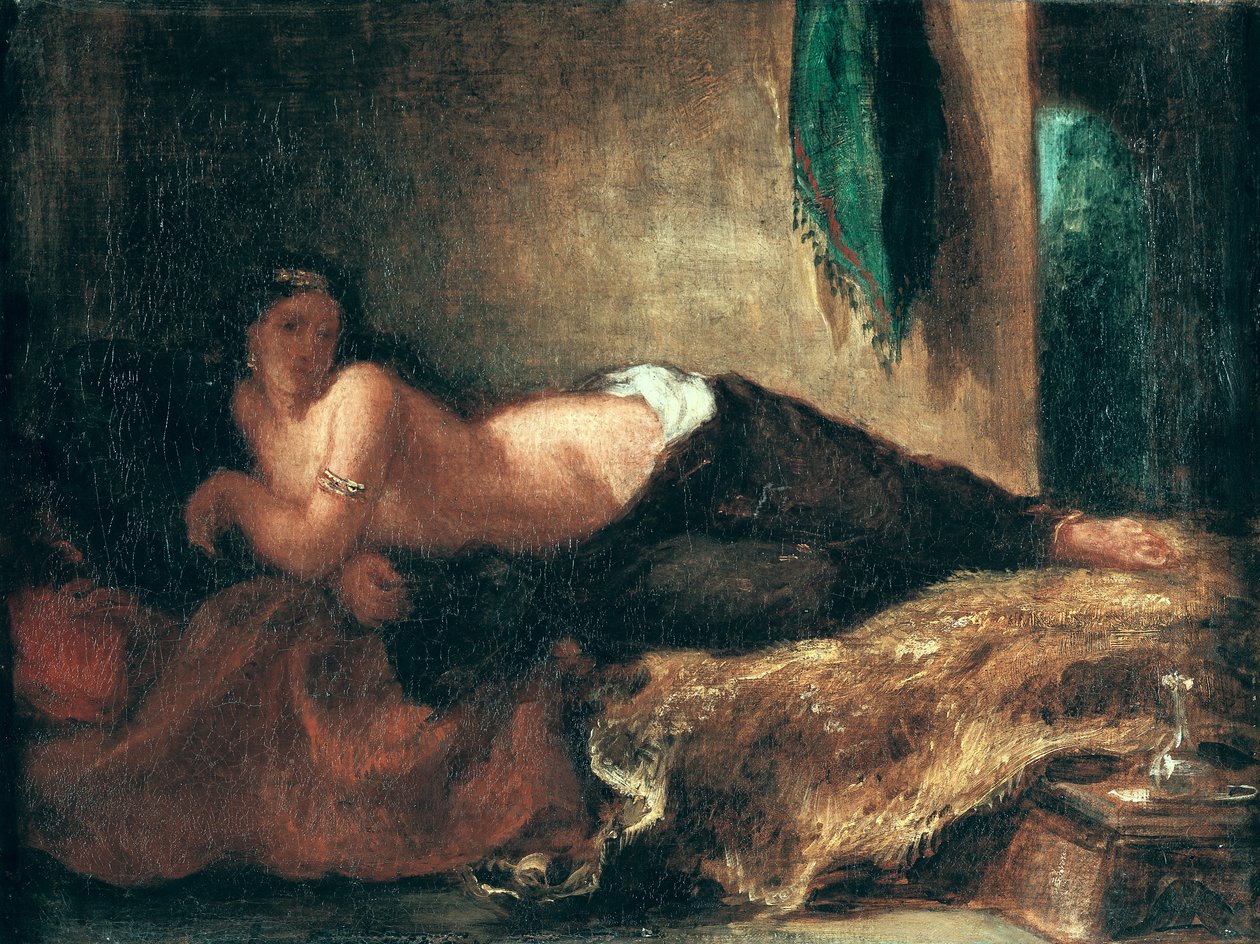 Odalisca de Ferdinand Victor Eugene Delacroix
