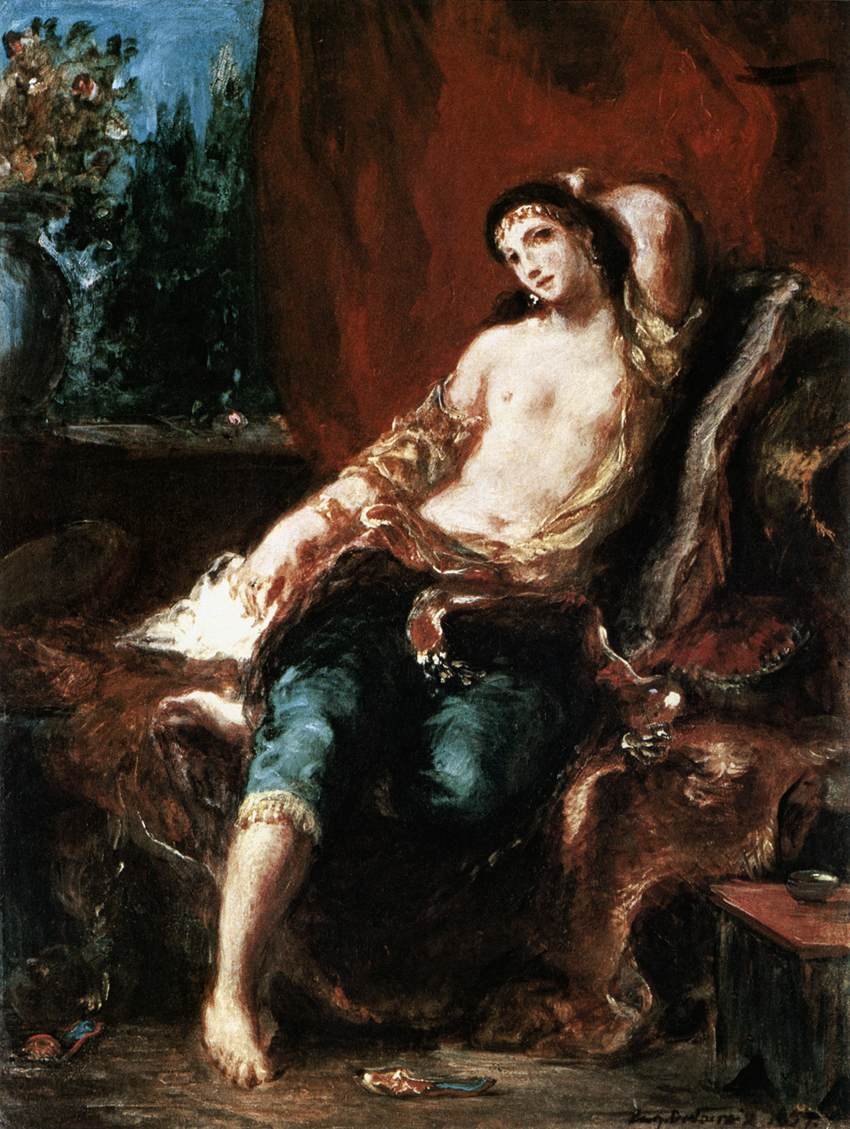Odalisca de Ferdinand Victor Eugene Delacroix