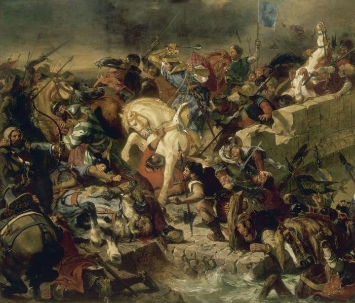 La Batalla de Taillebourg de Ferdinand Victor Eugene Delacroix