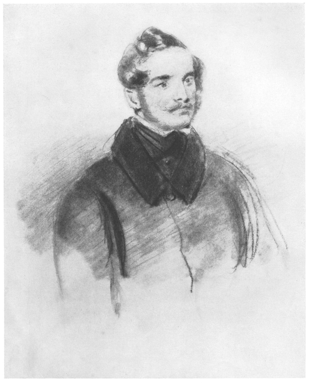 Estudio para el retrato de Friedrich von Boxberg de Louis Ferdinand von Rayski