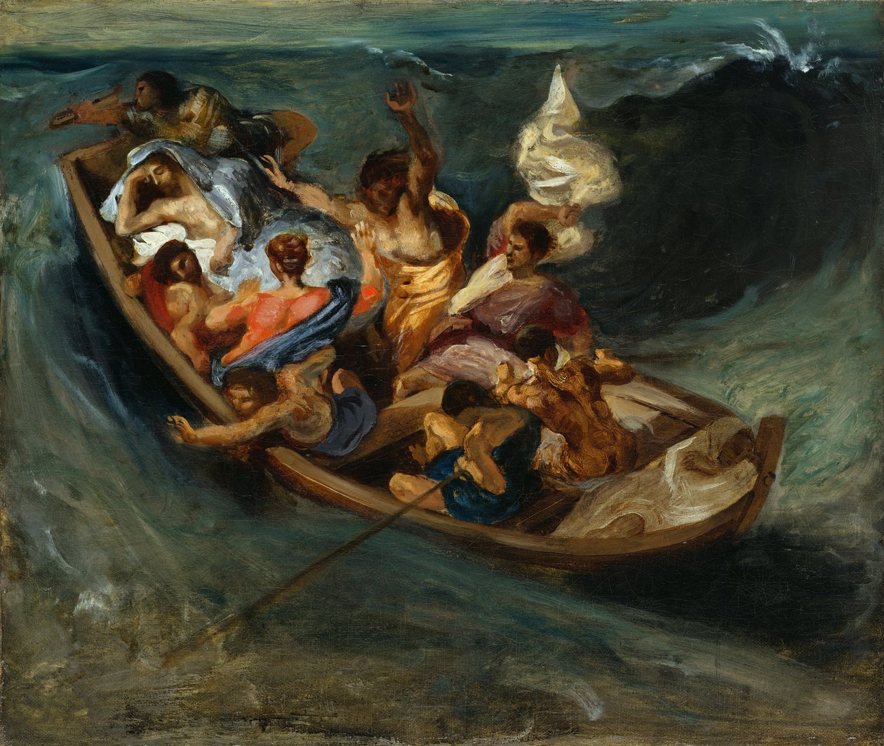 Cristo en el mar de Galilea de Ferdinand Victor Eugene Delacroix