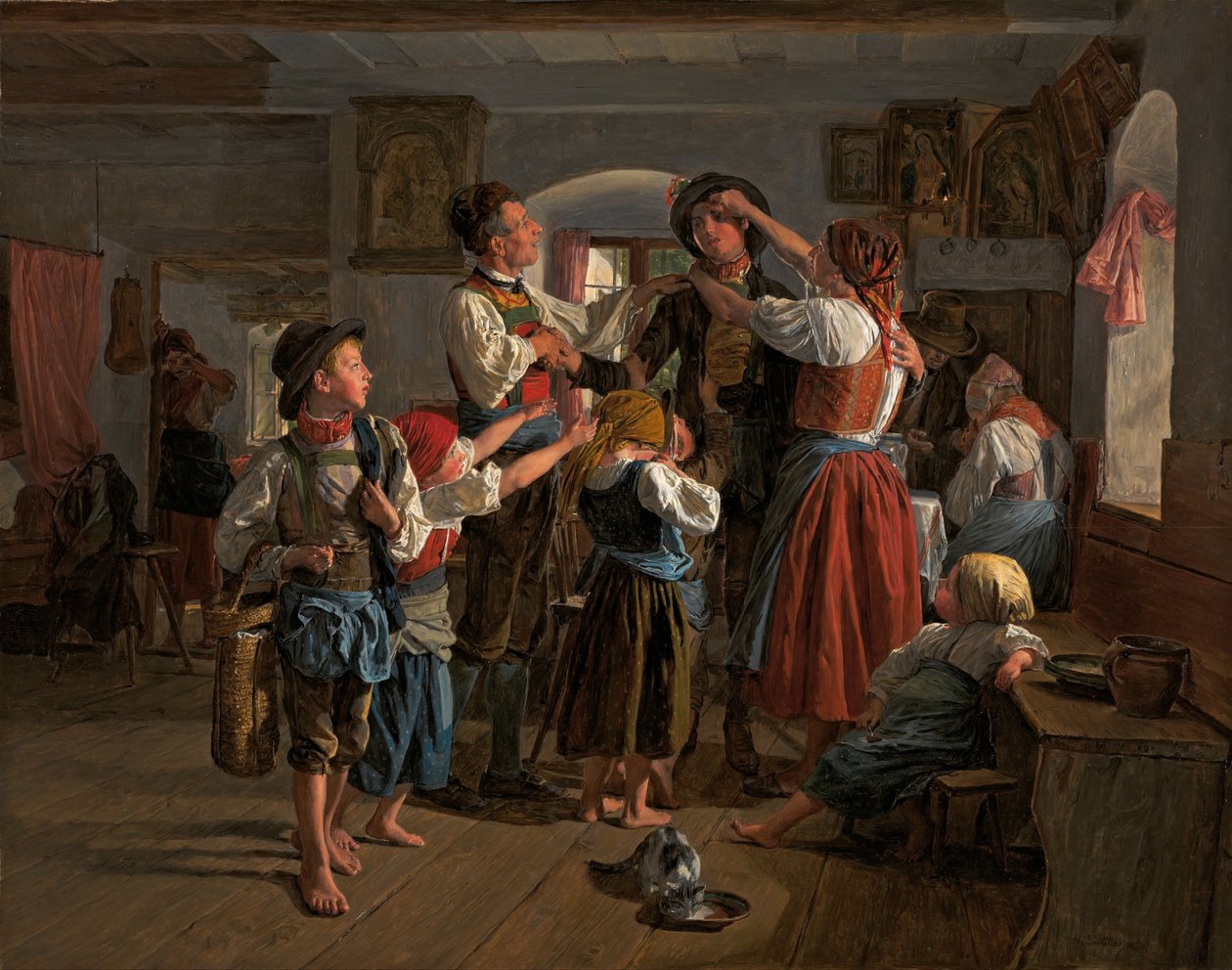 La despedida del suscriptor de Ferdinand Georg Waldmuller
