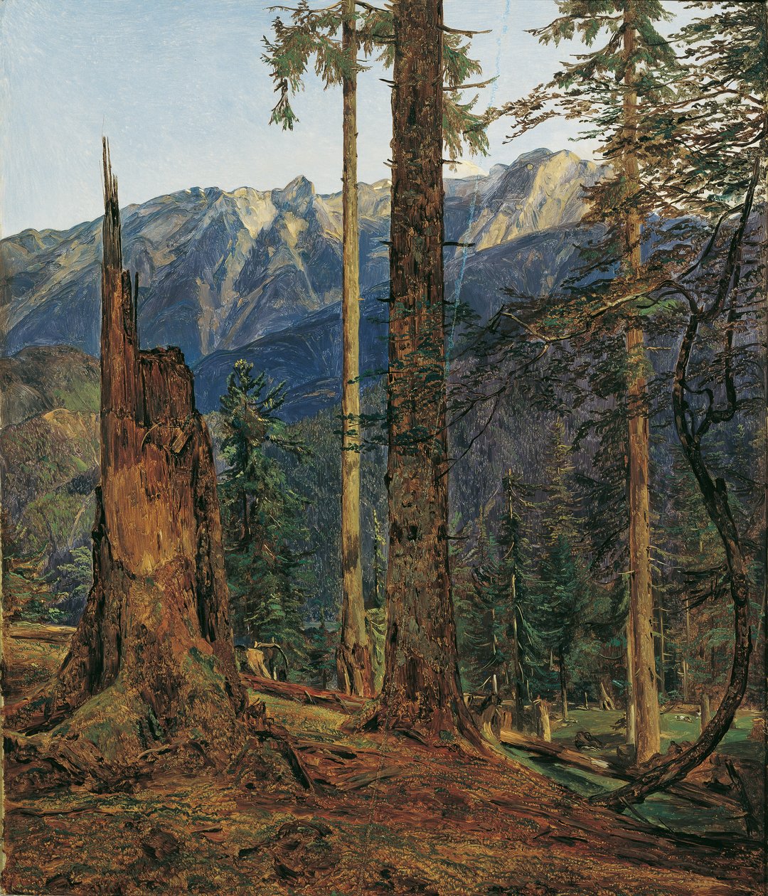 El Höllengebirge cerca de Ischl de Ferdinand Georg Waldmuller