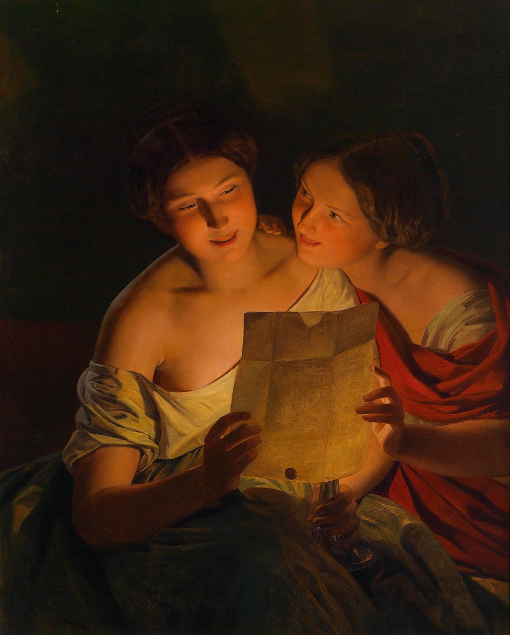 Carta de amor de Ferdinand Georg Waldmuller