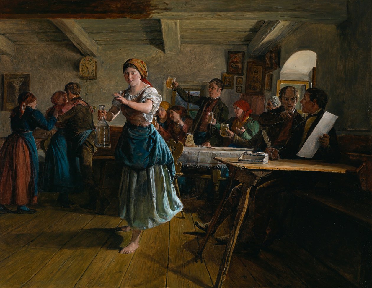 El baile de apertura, 1863 de Ferdinand Georg Waldmuller