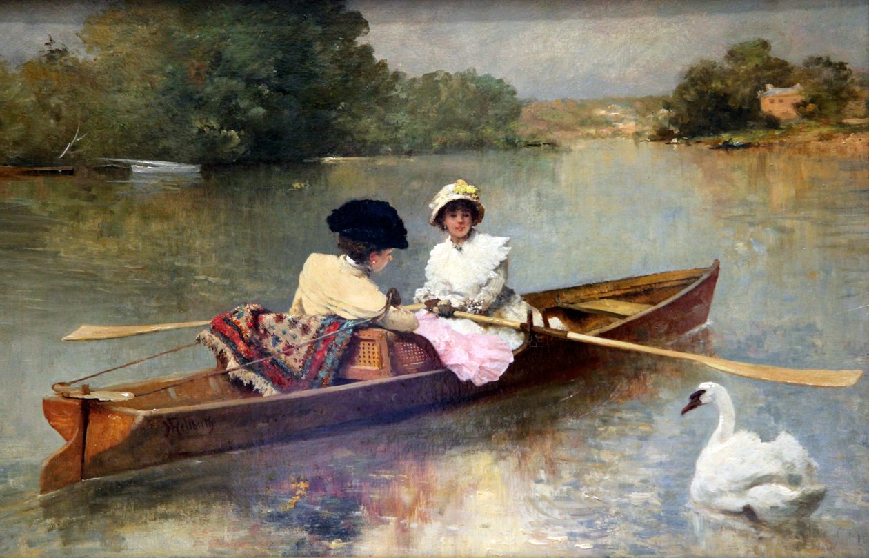 Paseo en bote por el Sena, 1875-1876 de Ferdinand Heilbuth
