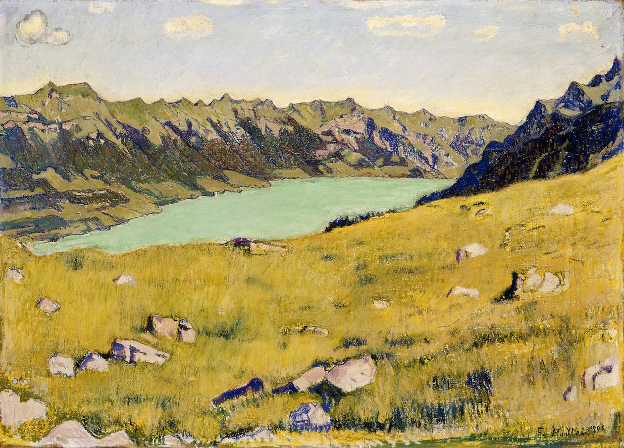 El lago de Brienz desde Breitlauenen, 1906 de Ferdinand Hodler