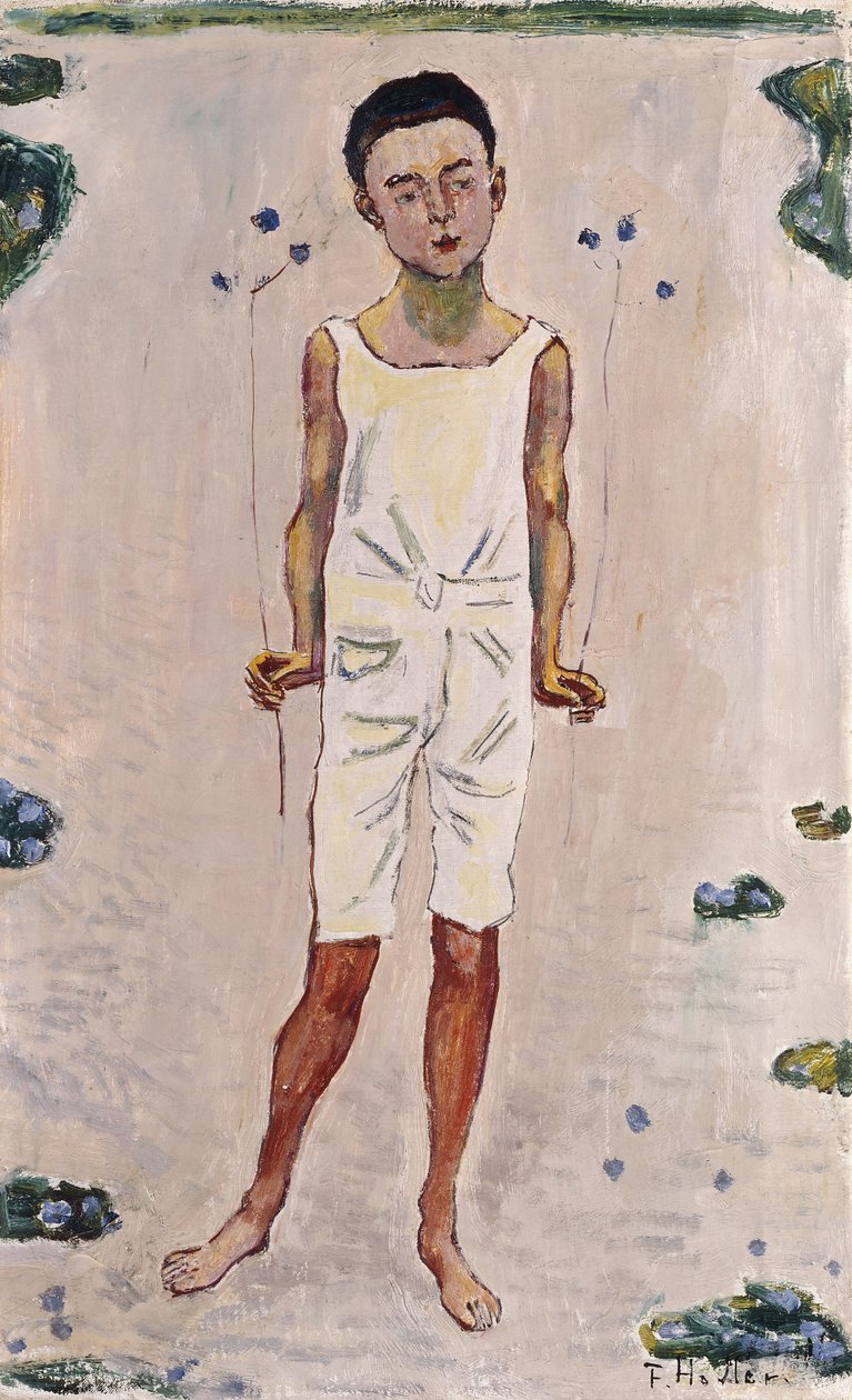 Niño encantado; Bezauberter Knabe, 1909 de Ferdinand Hodler