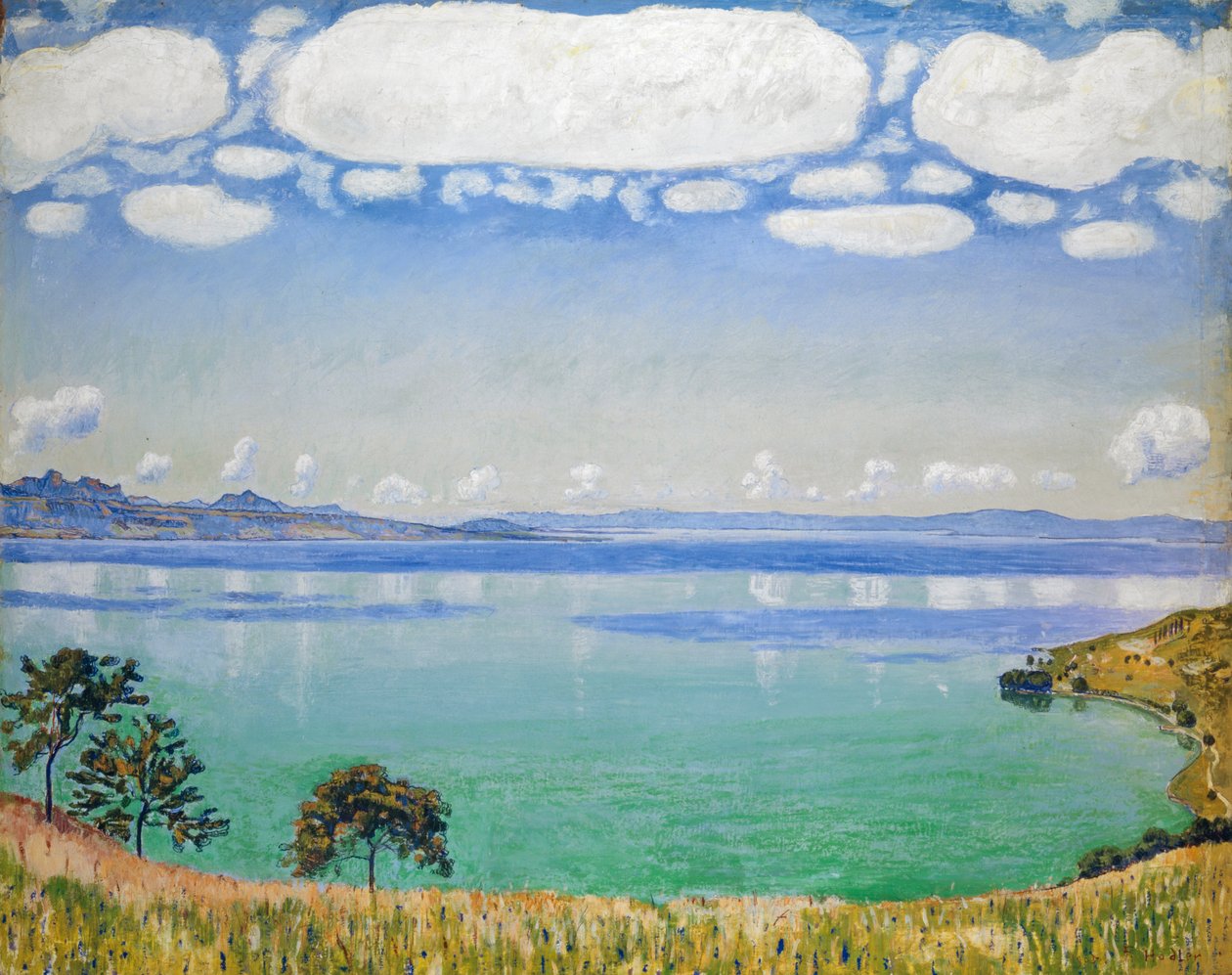 Lago de Ginebra, visto desde Chexbres de Ferdinand Hodler