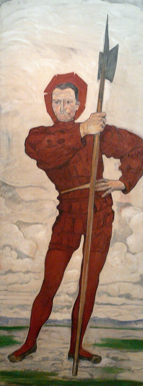 Hombre con alabarda de Ferdinand Hodler