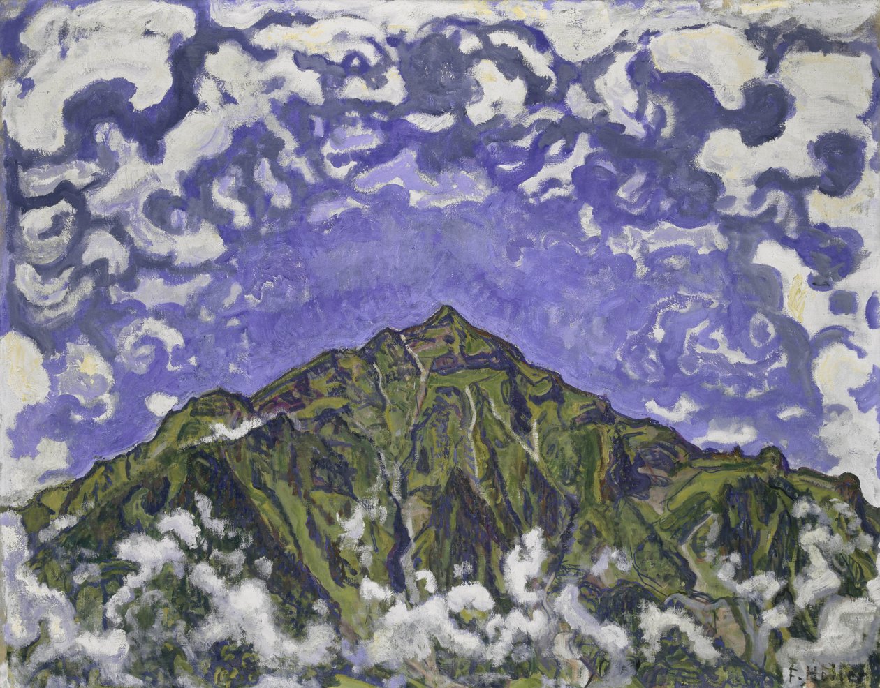 Monte Niesen visto desde Heustrich, 1910 de Ferdinand Hodler