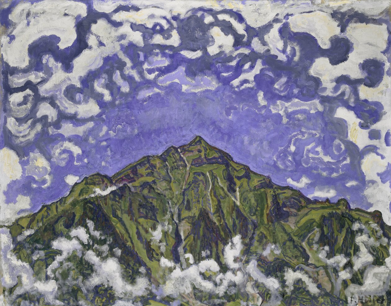 Monte Niesen visto desde Heustrich, 1910 de Ferdinand Hodler